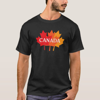 1 juli Canada Day Funny Maple Leaf Canadian Flag T-shirt