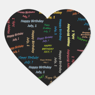 1 juli Sticker