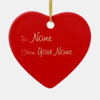1 KANT / DIY ~ Gift Label Ornament Hart / 3x2.8