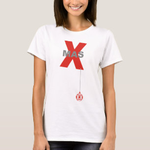 1 Kerstmis met Ornament met kerstbomen T-shirt