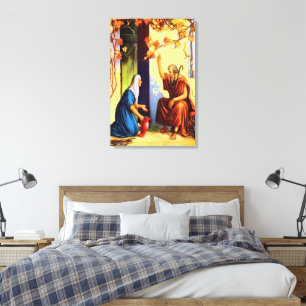 1 Kings 17 God verstrekt voor een Schaduw Canvas Afdruk