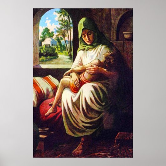 1 Kings 17 The Widow's Son Dies poster (Voorkant)