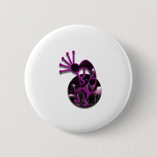 1 Kokopelli #2 Ronde Button 5,7 Cm (Voorkant)