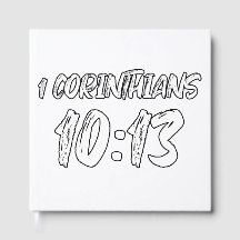 1 Korintiërs 10:13 Bijbelvers Brush Schrift Grafis