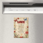 1 Korintiërs 13:4-5 Christelijke Bijbelverzen Art Magneet (Insitu (Vaatwasser))