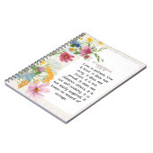 1 Korintiërs 13:4-5 Kalmerende Waterverf Ontwerp Notitieboek (Linkerzijde)