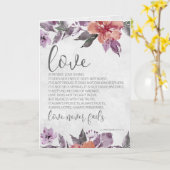 1 Korintiërs 13:4-8 Bijbeltekst Bloemige Trouwkaar Kaart (Gele Bloem)