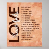 1 Korintiërs 13:4-8 Bijbelvers, Dotty Poster (Voorkant)