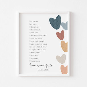1 Korintiërs 13 Liefde poster