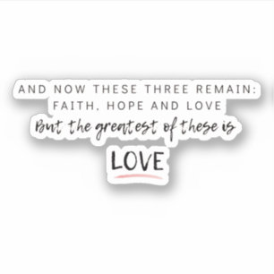 1 Korintiërs 13 Sticker