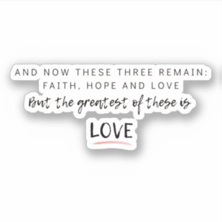 1 Korintiërs 13 Sticker