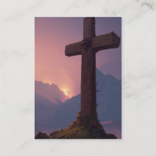 1 Korintiërs 1:18-19 KJV Kaarten - dik kruis Visitekaartje