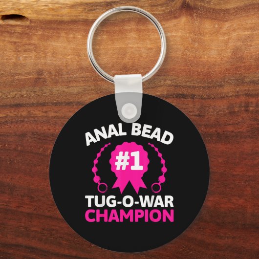 #1 kraal Tug O War Champion Grappig Volwassen Humo Sleutelhanger (Voorkant)