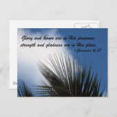 1 Kronieken 16:27 Briefkaart (Voorkant / Achterkant)