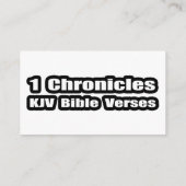 "1 Kronieken KJV Bijbelverzen" Tekst Informatiekaartje (Achterkant)