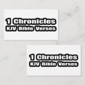 "1 Kronieken KJV Bijbelverzen" Tekst Informatiekaartje (Voorkant / Achterkant)