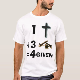 1 kruis + 3 nagels = 4gegeven t-shirt