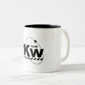 1 kw tweekleurige koffiemok (Voorkant rechts)