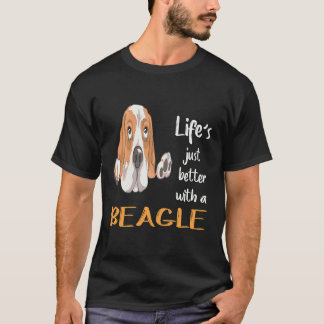 1 Leven is gewoon beter met een Beagle T-shirt