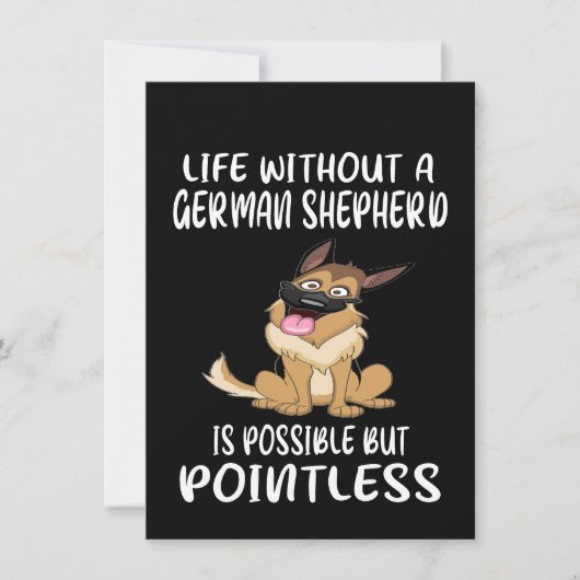 1 Life Without A German Shepherd Is Possible But P Kaart (Voorkant)