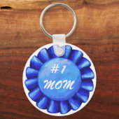 #1 Mam Blue Sleutelhanger (Voorkant)