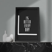 1% Meilleure toile Motivation Mur Art