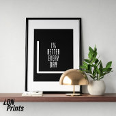 1% Meilleure toile Motivation Mur Art