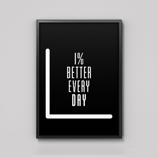 1% Meilleure toile Motivation Mur Art