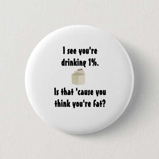 1% melk ronde button 5,7 cm (Voorkant)