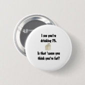 1% melk ronde button 5,7 cm (Voorkant /achterkant)