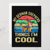 1 Mijn Duitse herder ding Ik ben cool Kaart (Voorkant / Achterkant)