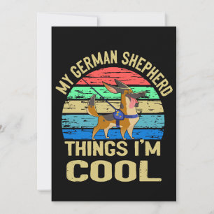 1 Mijn Duitse HerdersDing Ik Ben Cool Vintage Kaart