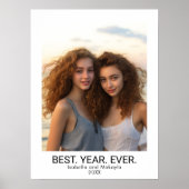 1 minimalistisch fotocollage - Beste jaar ooit Poster (Voorkant)