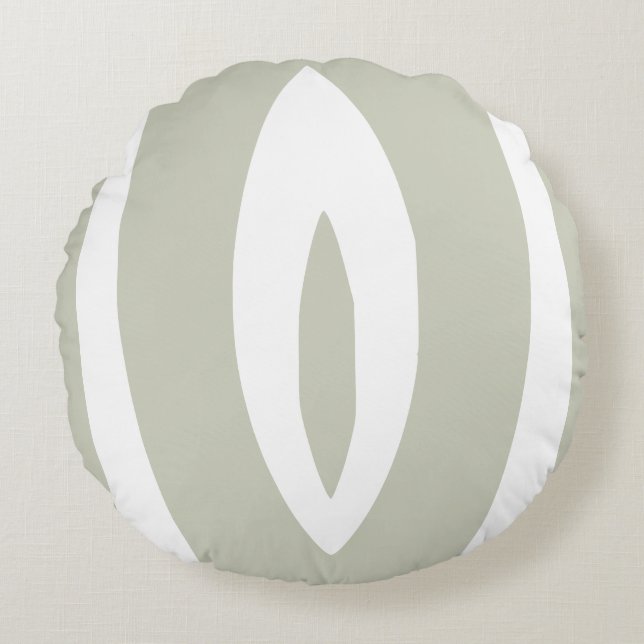 1 minimalistisch Natuur ritme Rond Kussen (Voorkant)