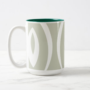 1 minimalistisch Natuur ritme Tweekleurige Koffiemok