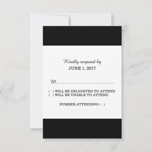 1 Modèle de carte RSVP (Devant)