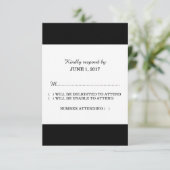 1 Modèle de carte RSVP (Debout devant)