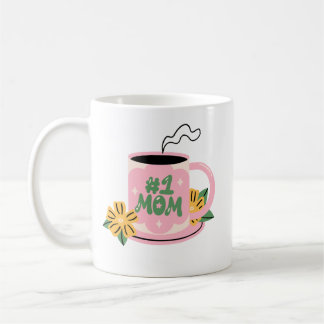 #1 Moeder Gepersonaliseerde Koffiemok - Moderne St