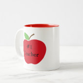 #1 Mok voor leraar Apple (Voorkant links)