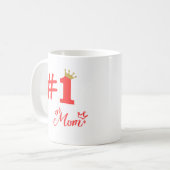 #1 Mom Love Personalized Mug (Devant gauche)