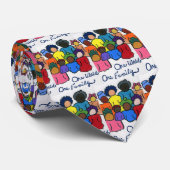 1 monde, 1 cravate de famille (Roulé)