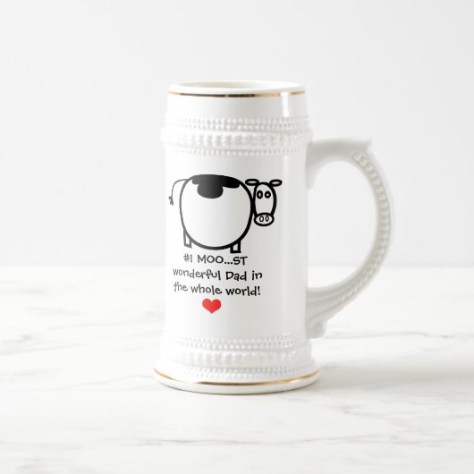 #1 Moo...st Prachtige Vader - Stein Bierpul (Rechts)