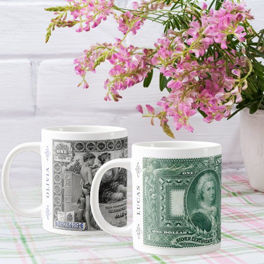 1 $ Mug de certificat en argent - 1896 Green Note