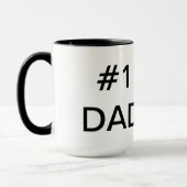 #1 MUG PERSONNALISÉ DE PAPA (Gauche)
