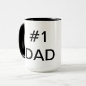 #1 MUG PERSONNALISÉ DE PAPA (Devant gauche)