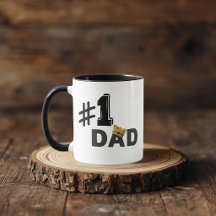 #1 Mug personnalisé pour papa amour