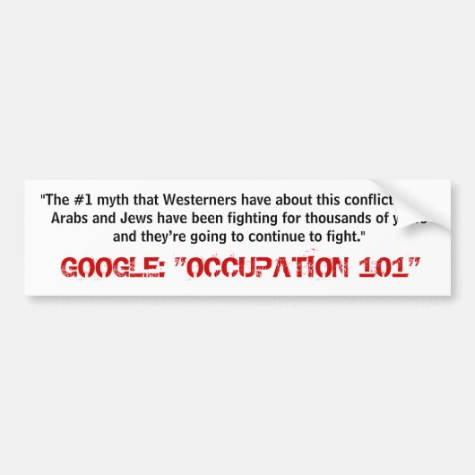 #1 Myth Bumpersticker (Voorkant)