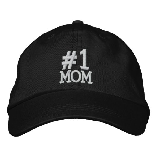 #1 Numéro un MOM Casquette brodé (Devant)