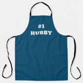 #1 Nummer één Hubby Schort (Voorkant)