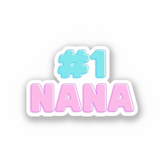 #1 Oma Sticker (Voorkant)